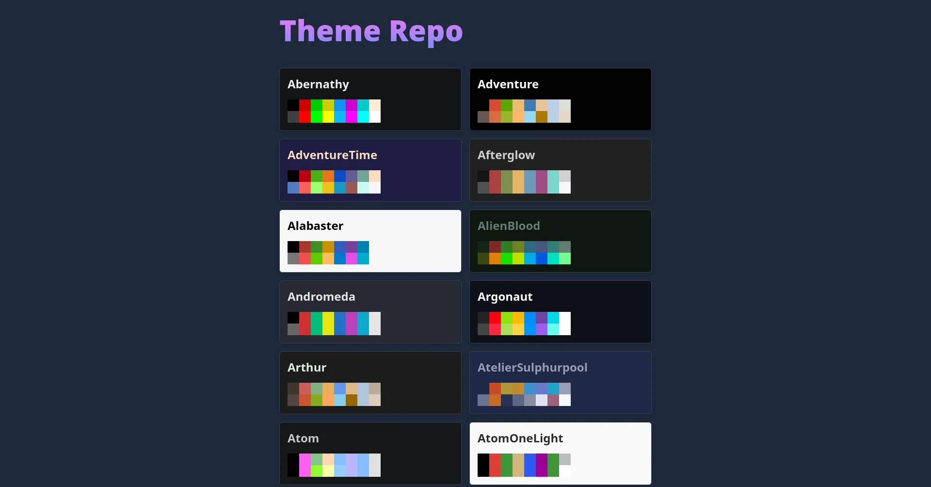 Theme Repo